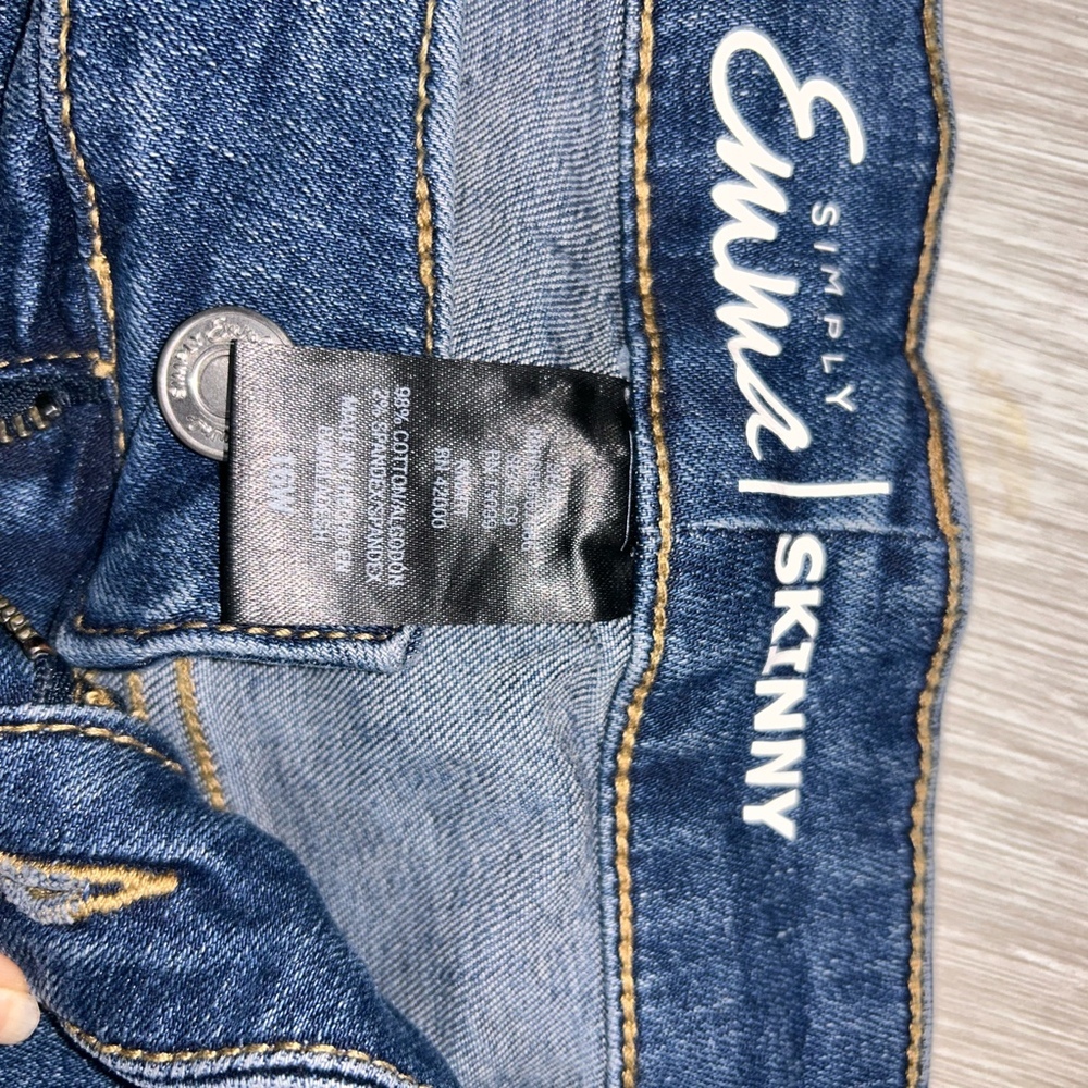 Womens plus size 16w Simply Emma skinny jeans - Picture 3 of 4